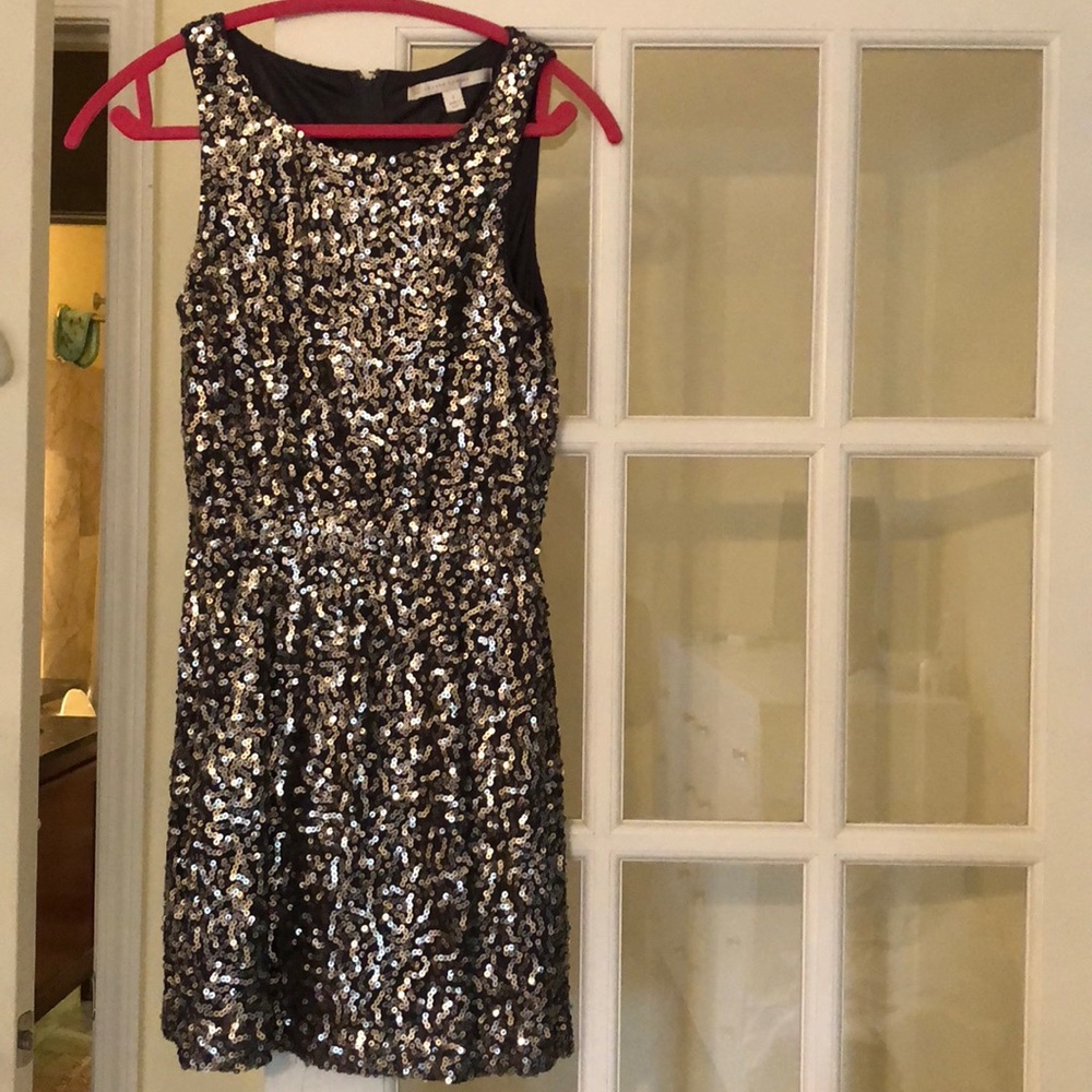 Lauren Conrad Silver Sparkly Dress